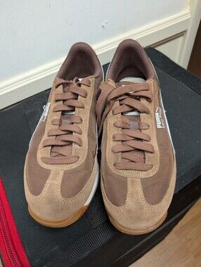 Puma Easy Rider Brown Tan Retro Sneakers Running Shoes Women’s 6